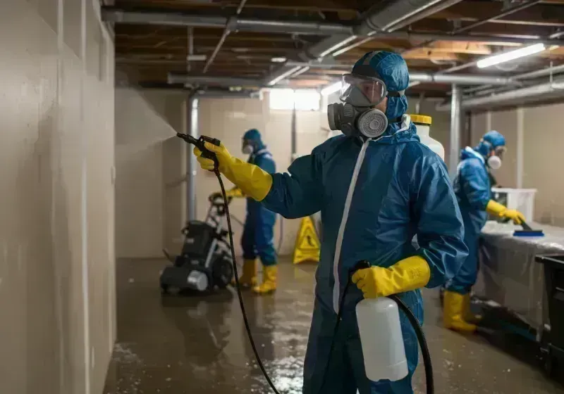 Basement Sanitization and Antimicrobial Treatment process in North Myrtle Beach, SC